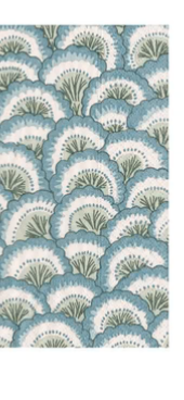 Pontchartrain Scallop Blue Guest Towel 15/Pk