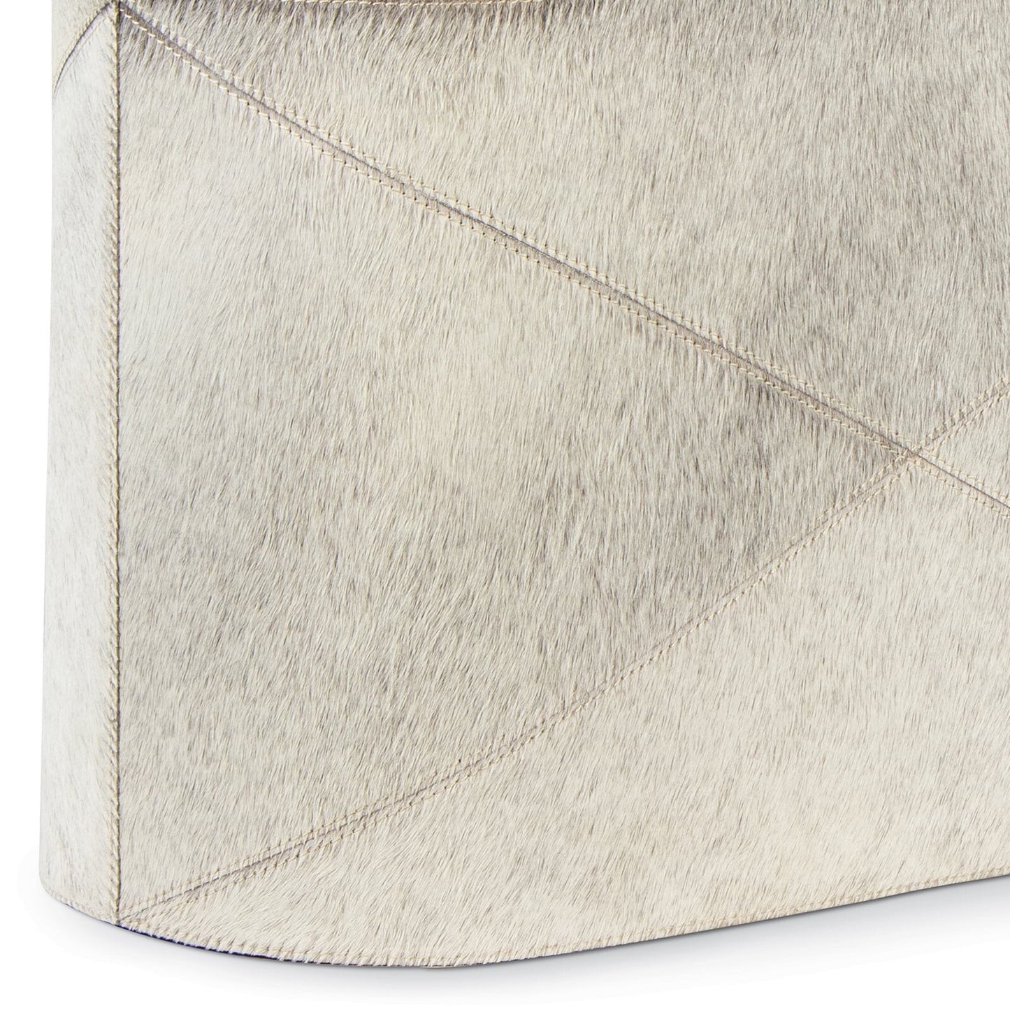 Andres Hair on Hide Basket - Grey