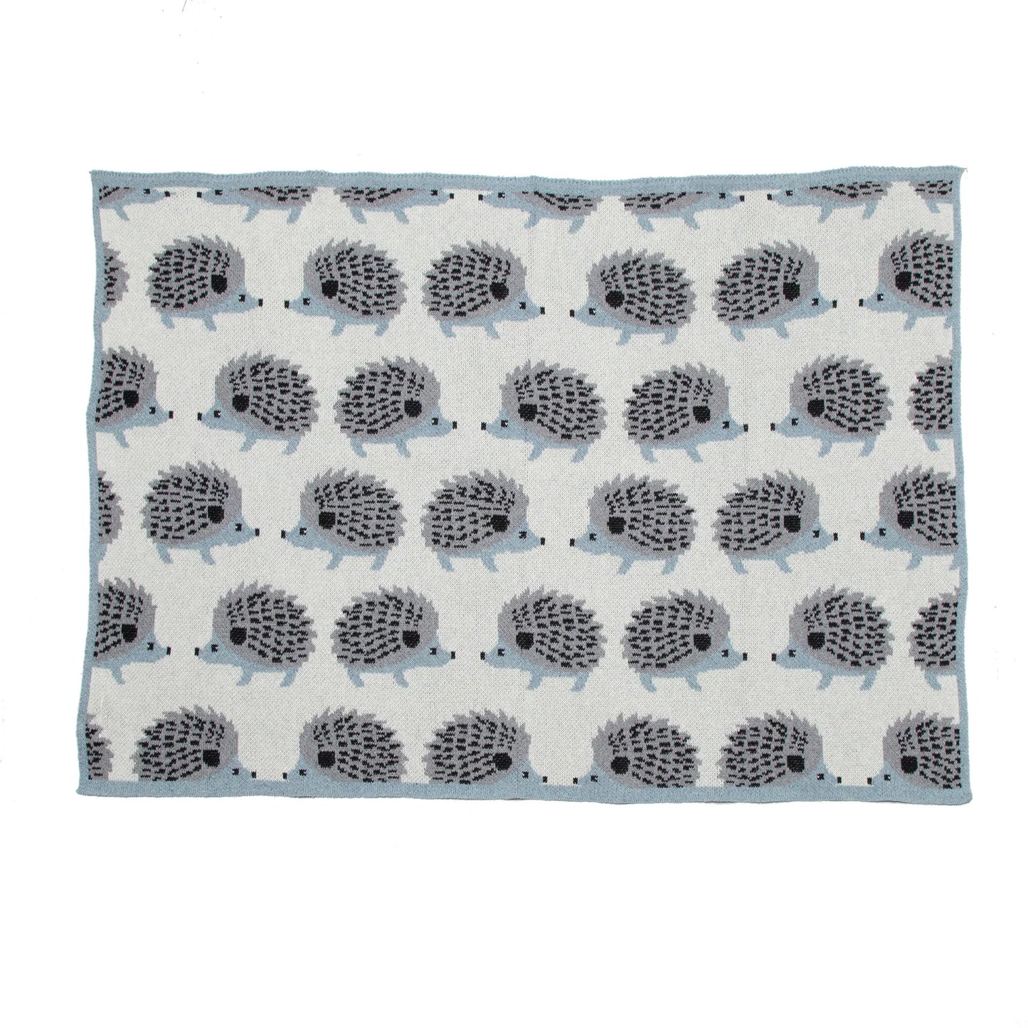 Baby Hedgehog Throw - Rain Blue