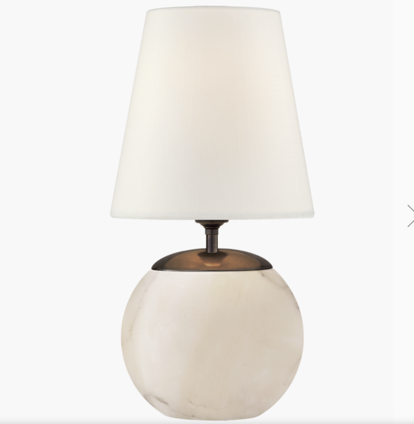 Terri 12' Cordless Accent Lamp in Alabaster
