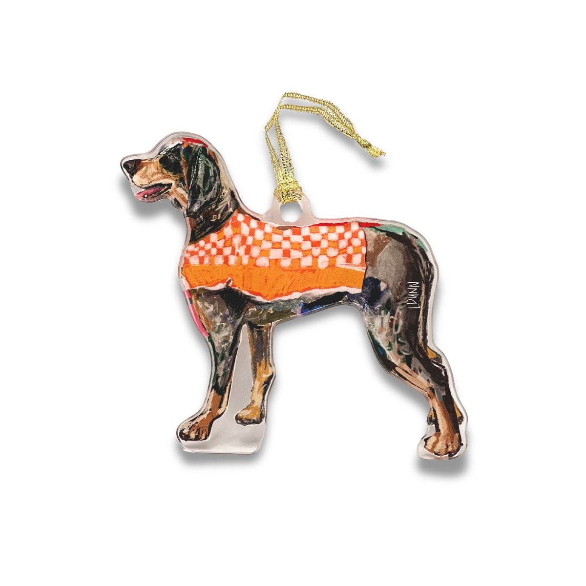 Tennessee Hound Dog Game Day Acrylic Ornament