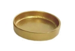 S, Alum. Round Plate 3.5"D Antique Brass