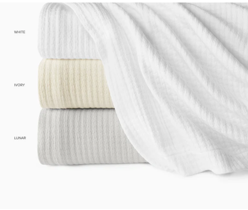 Sferra Hatteras Coverlet - Queen/White