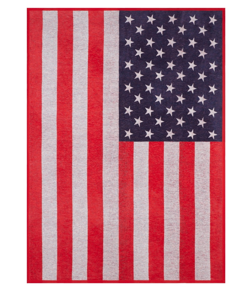 American Flag Blanket, 60" x 80"