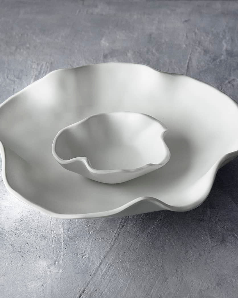 VIDA Nube Bowl with Dip - White
