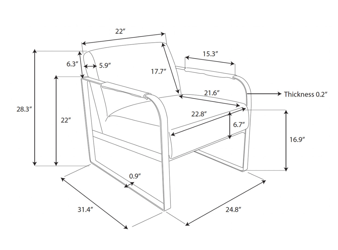Indigo Road by Egypt Sherrod Kent Occasional Chair, Taupe Grey