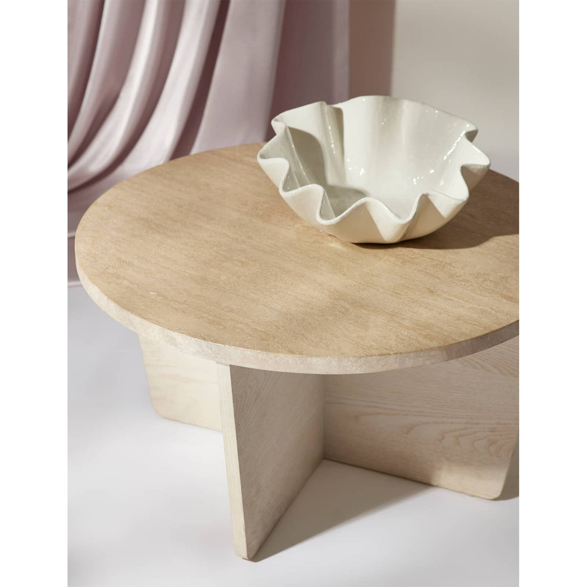 Ruffle Large Ceramic Bowl