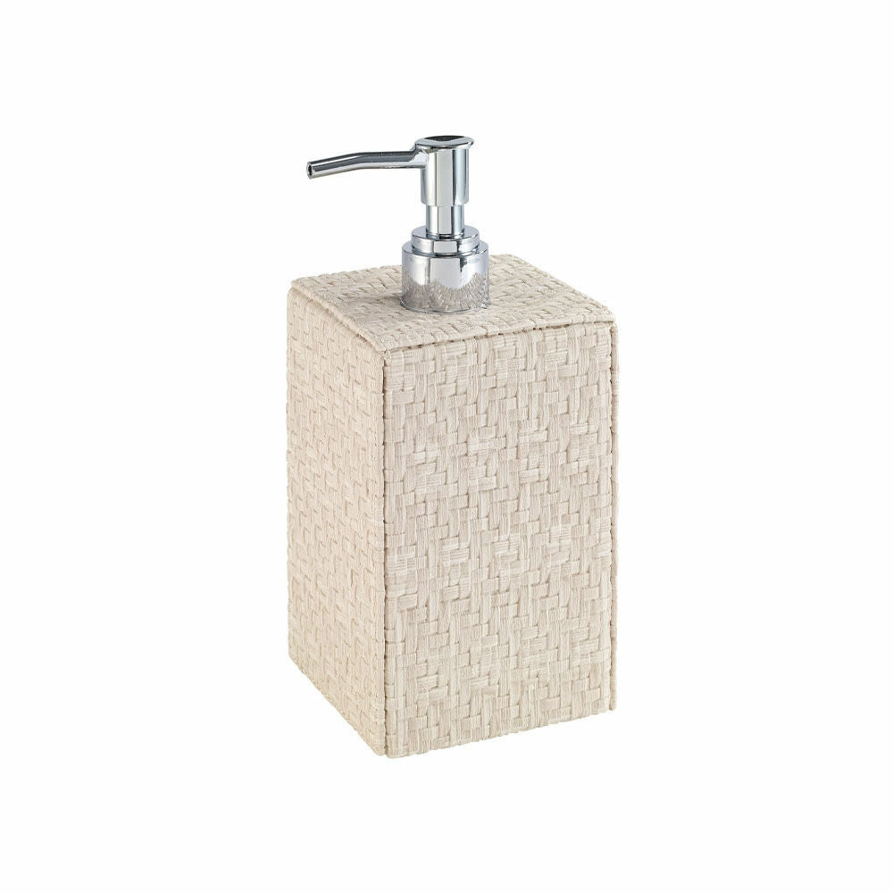 Wicker White Soap Dispenser