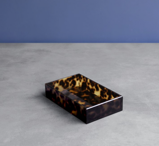 VIDA Acrylic Tortoise Guest Towel Holder