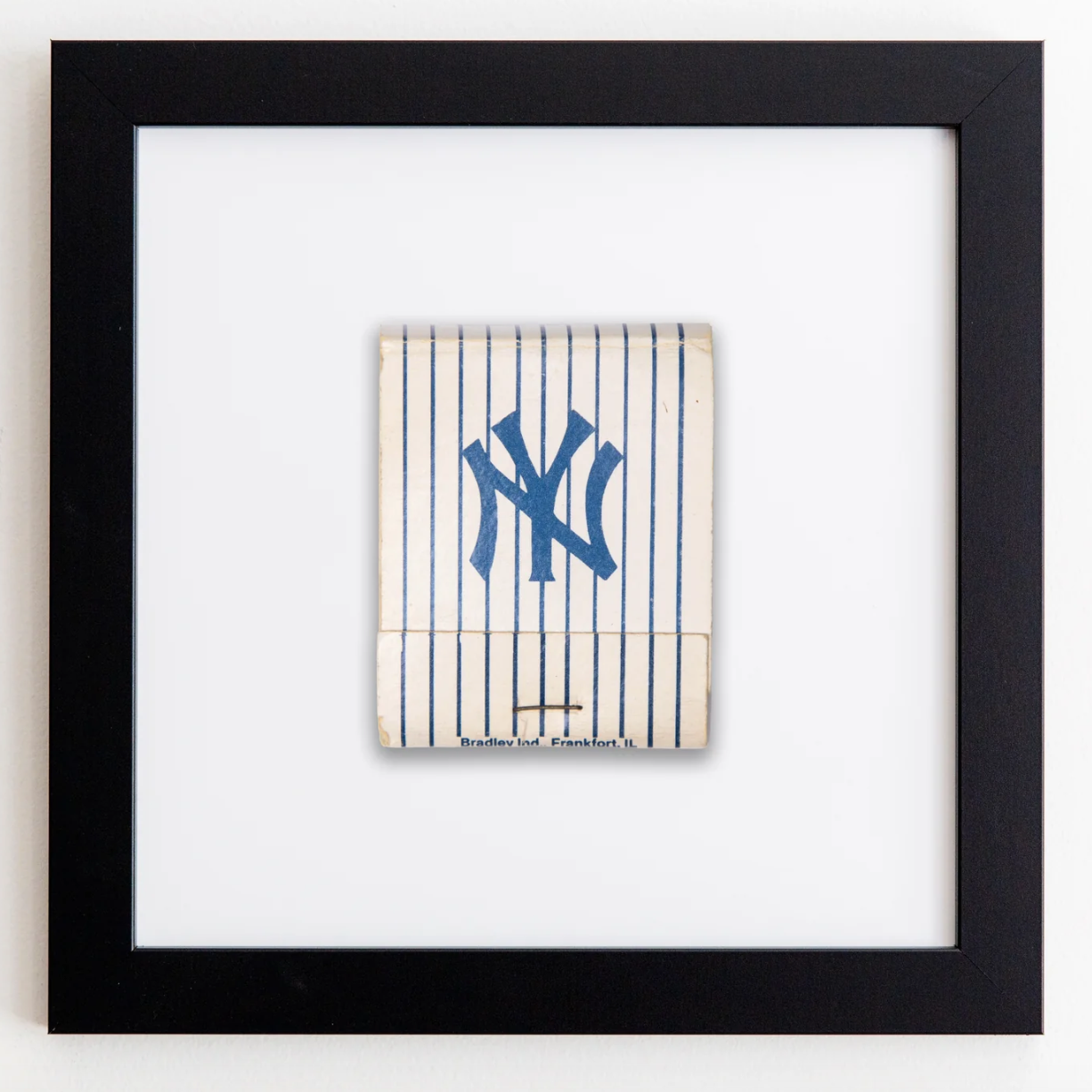 NY Yankees Framed Matchbook