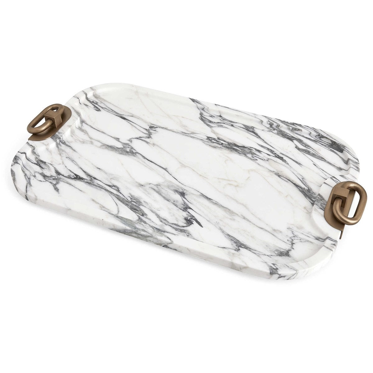 Hippodrome Tray Arabescato Marble