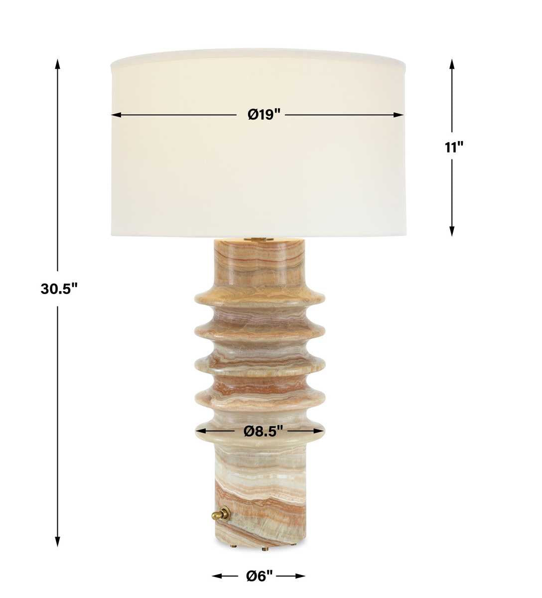 Ring Around Table Lamp Onyx