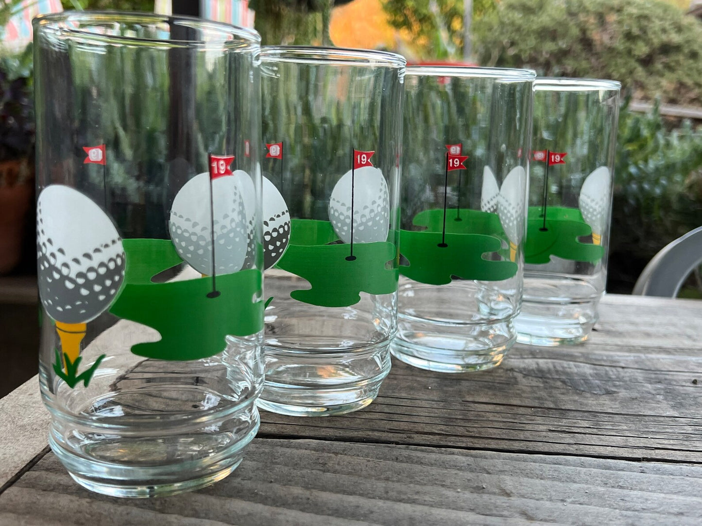 Vintage Golf 19th Hole Highballs, set of 4