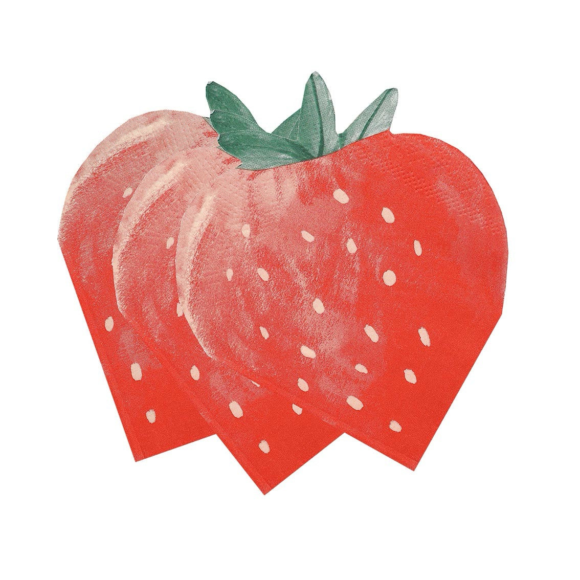 Bon Appetit Strawberry Shaped Paper Napkins