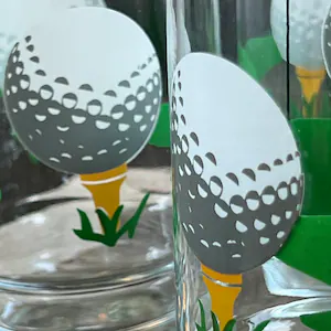 Vintage Golf 19th Hole Highballs, set of 4