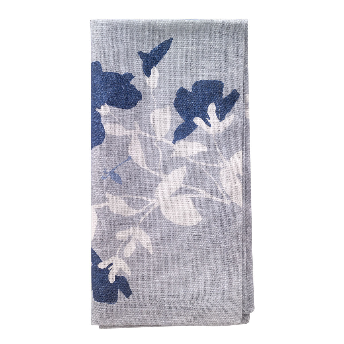 Silhouette Cotton Napkins - Set of 4 - Blue