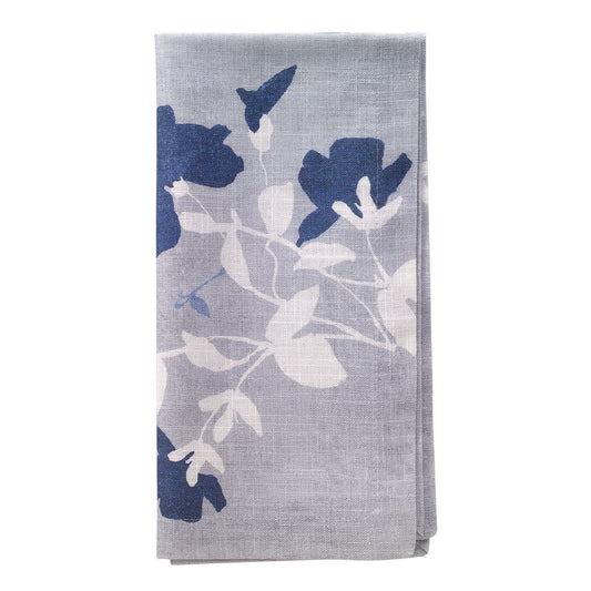 Silhouette Cotton Napkins - Set of 4 - Blue