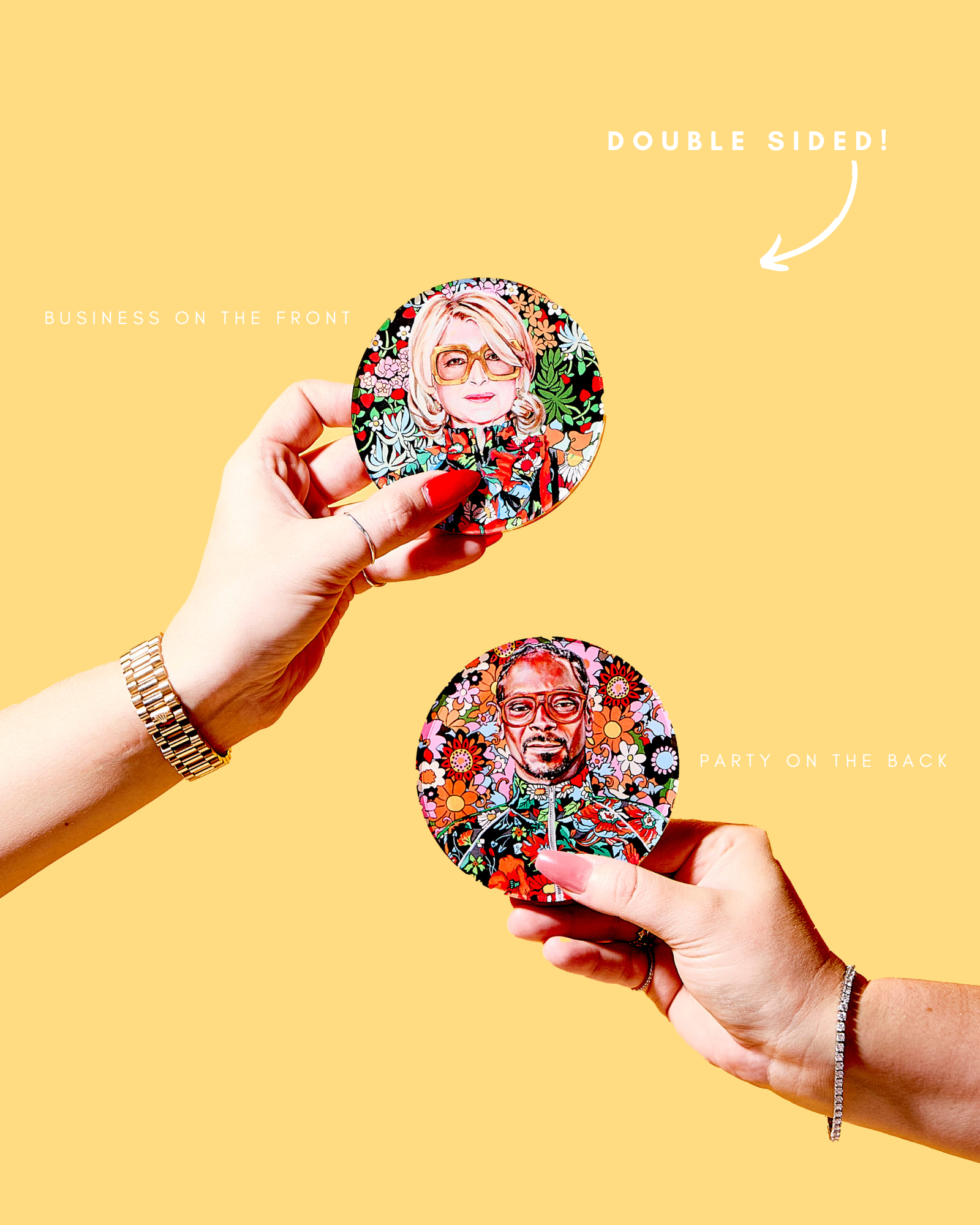 Best Buds Acrylic Coasters: Boxed Set of 4 - Thumbnail 4