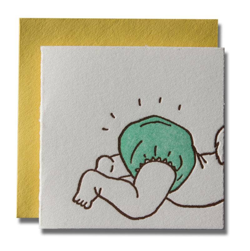 Bottoms Up New Baby Tiny Card