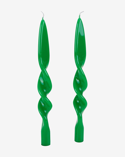 Meloria Candle Sticks - Box of 2, Green