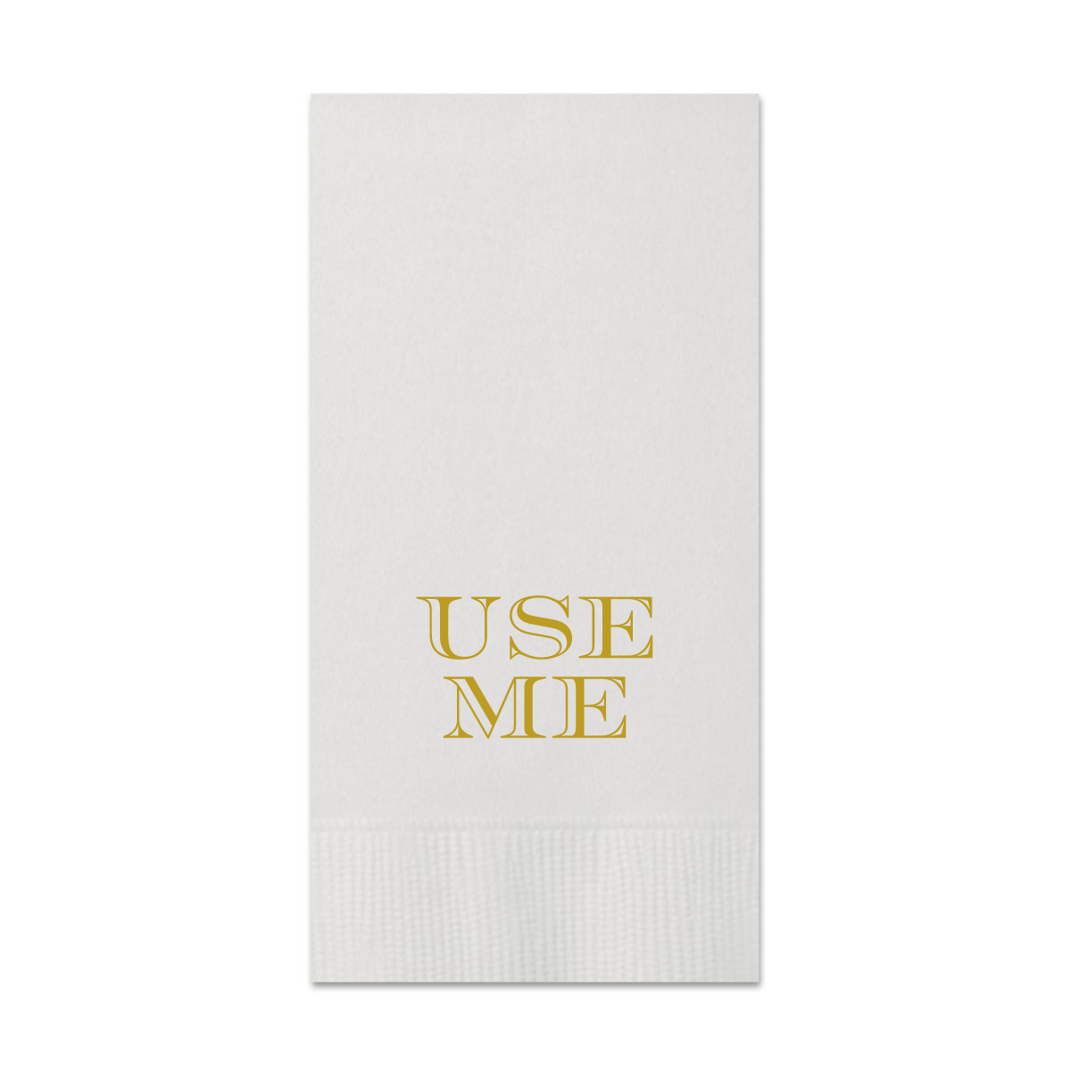 Use Me Paper Guest Towels, Pack of 20: Gold Foil Design