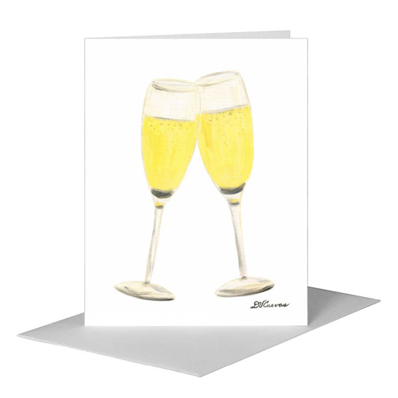 Champagne Glasses Card