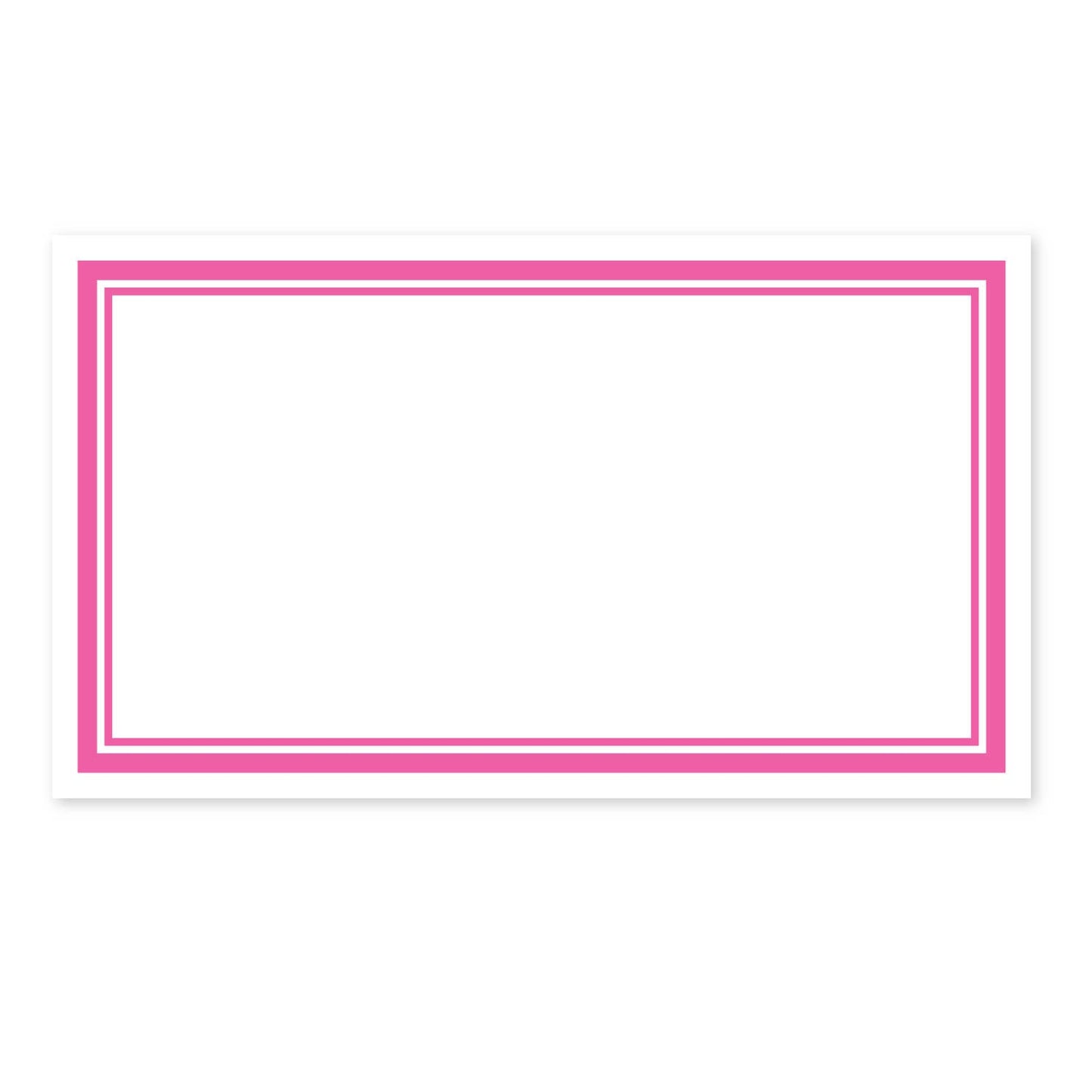 PINK BORDER PLACE CARD