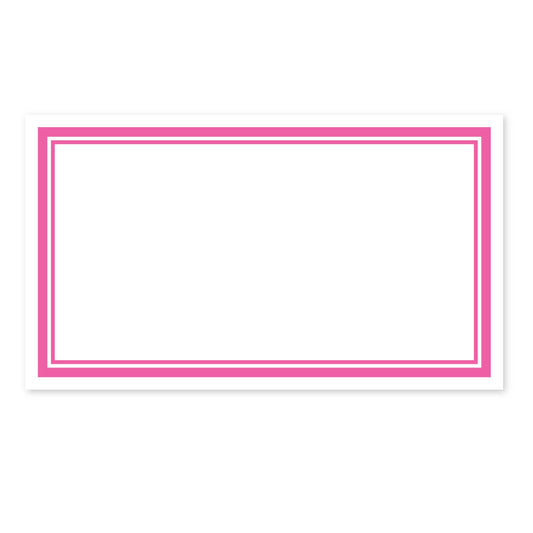 PINK BORDER PLACE CARD