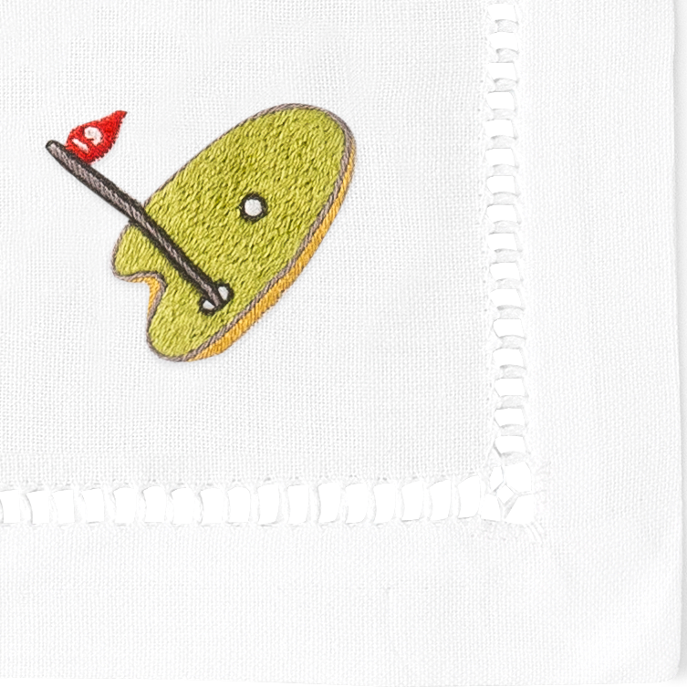 Golf Cocktail Napkins | Mixed Set of 4