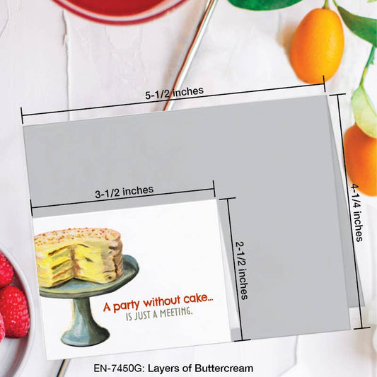 Layers Of Buttercream, Greeting Card (7450G): EN Card