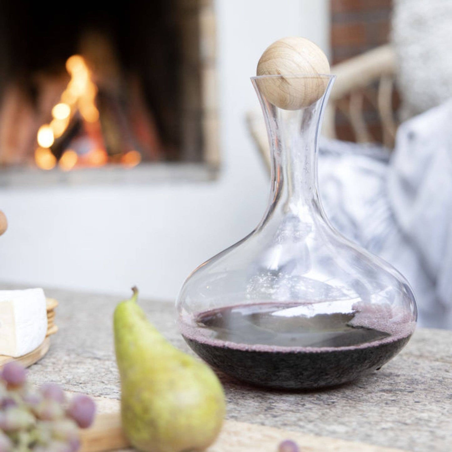 Nature Red Wine Carafe with Oak Stopper