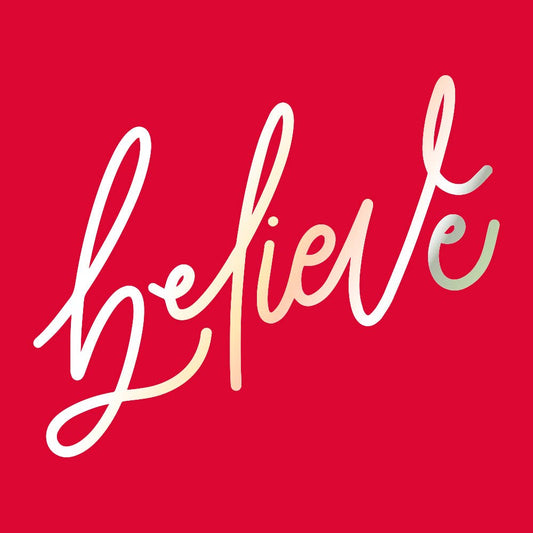 Holiday Cocktail Napkins | Believe - Foil - 20ct: Default Title