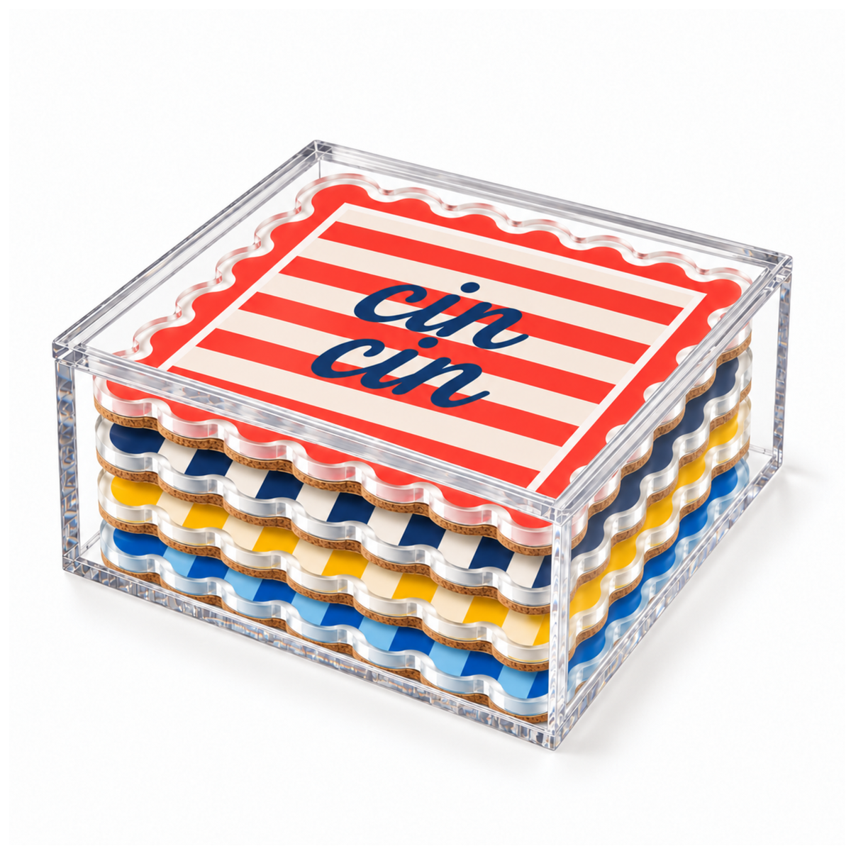 Boxed Coaster Set, Dolce Vita Collection