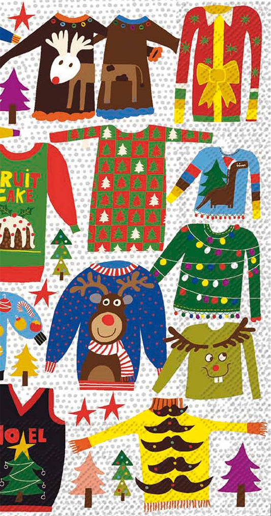 Paper Guest Towels 16 ct Ugly Christmas Sweater Christmas