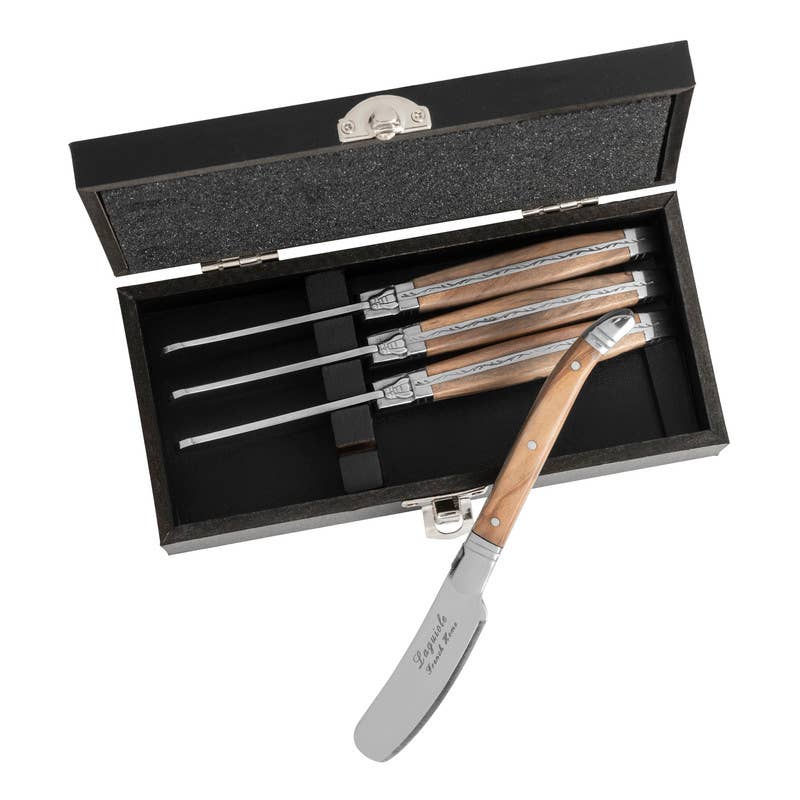 Connoisseur Laguiole Spreaders Olive Wood