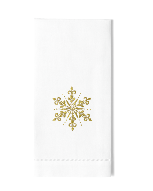 Snowflake Gold Hand Towel