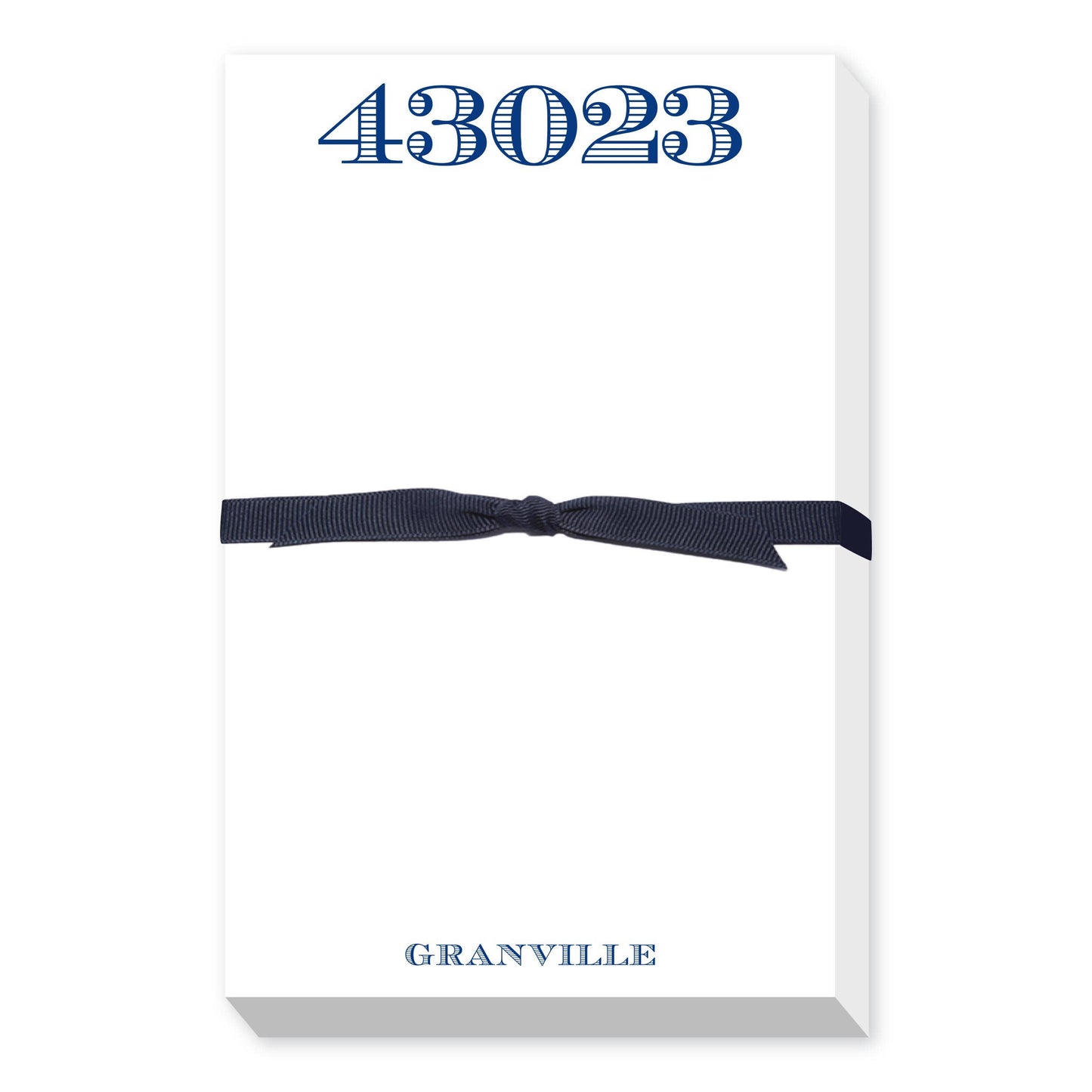 ZIP CODE PORTRAIT PUDGY NOTEPAD: BLACK
