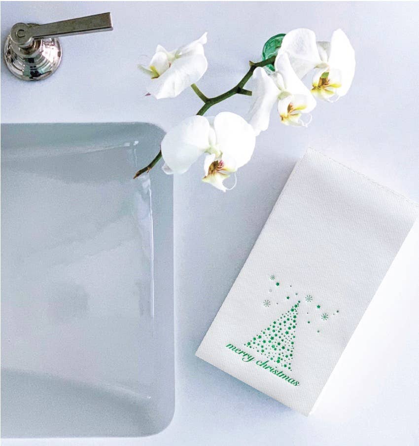 Cloth-Like Disposable Guest Towels: USE ME FRENCH BLUE