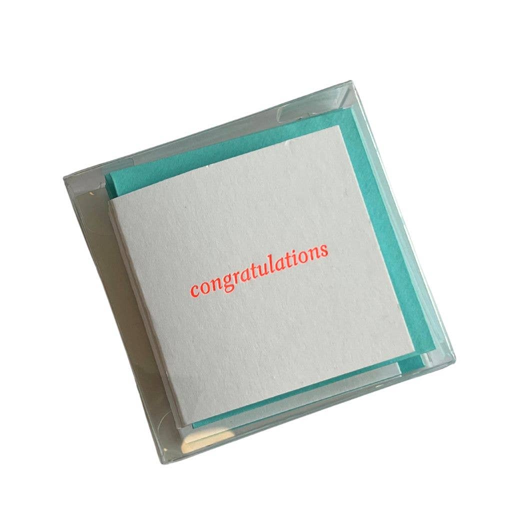 Congratulations Text Tiny Card: Individual