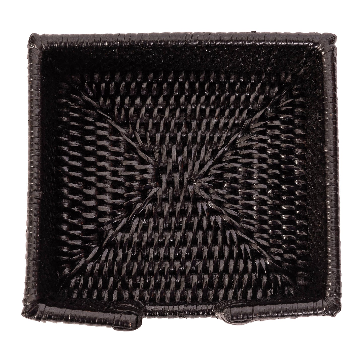 Artifacts Rattan™ Cocktail Napkin Holder with Cutout: Honey Brown