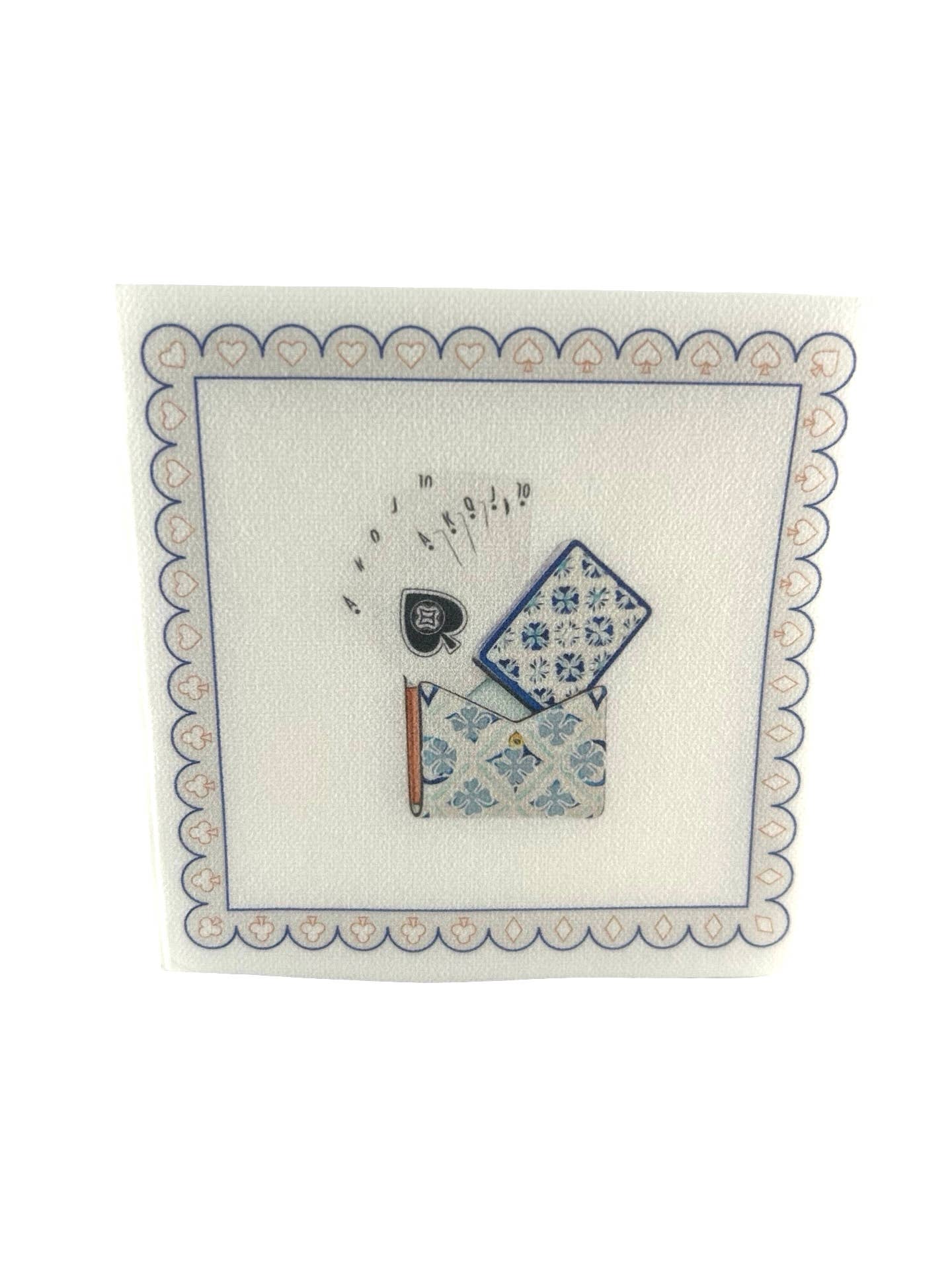 Linen-Feel Cocktail Napkins, Card Game