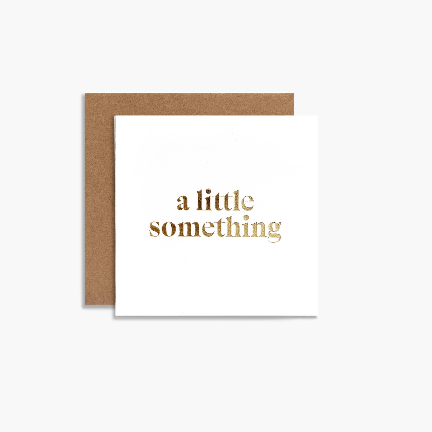 A Little Something Gold Foil Gift Enclosure Card