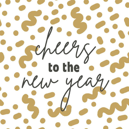 Paper Cocktail Napkins /Cheers To New Year Christmas