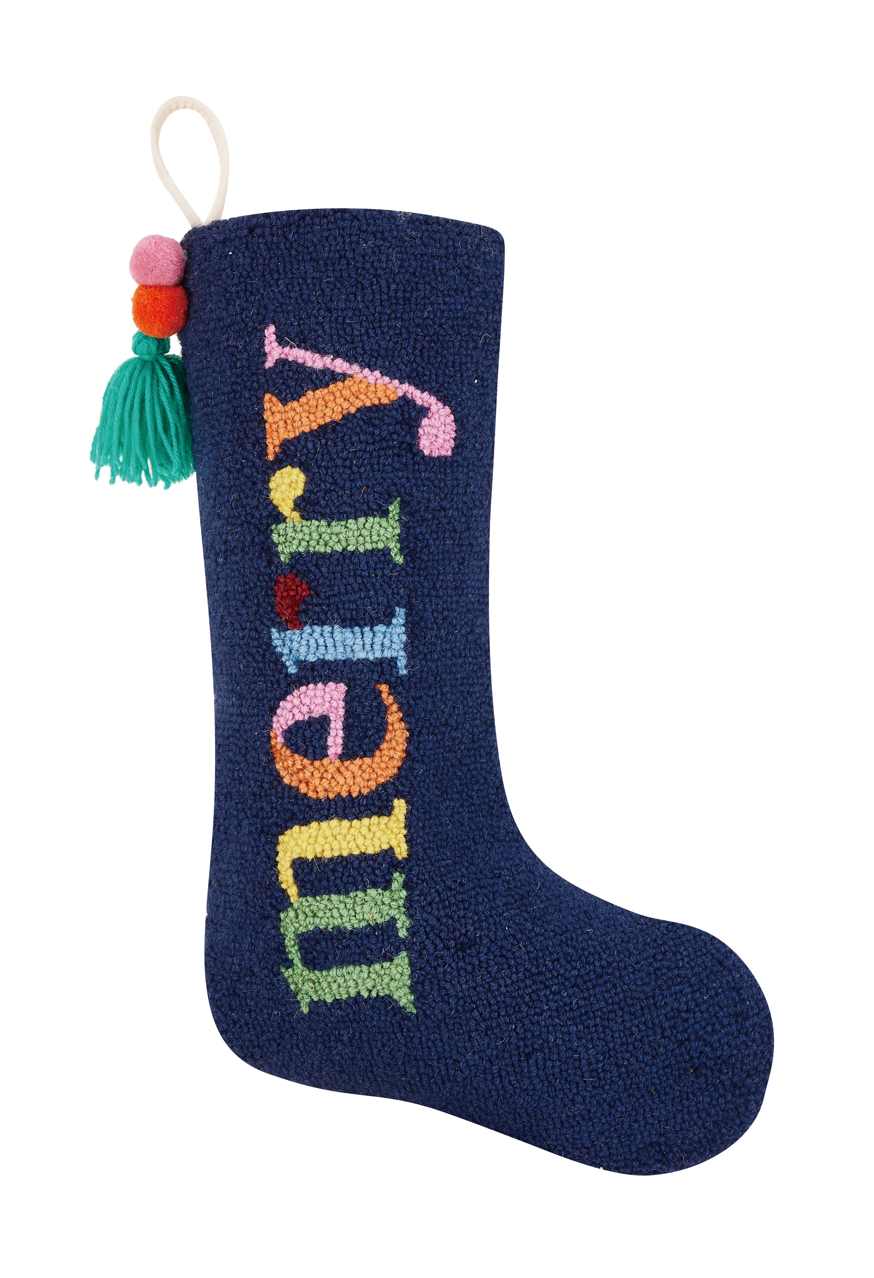 Merry Stocking w/Pom Tassel
