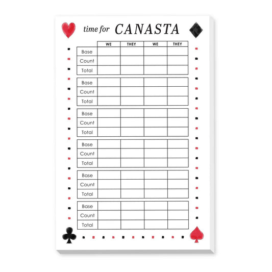 Canasta Score Large Notepad