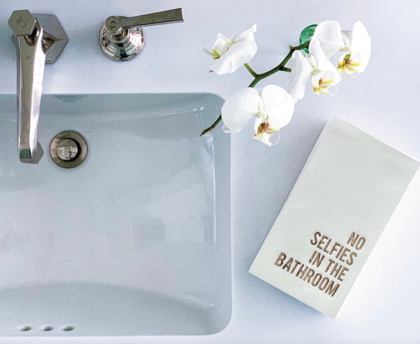 Cloth-Like Disposable Guest Towels: USE ME FRENCH BLUE