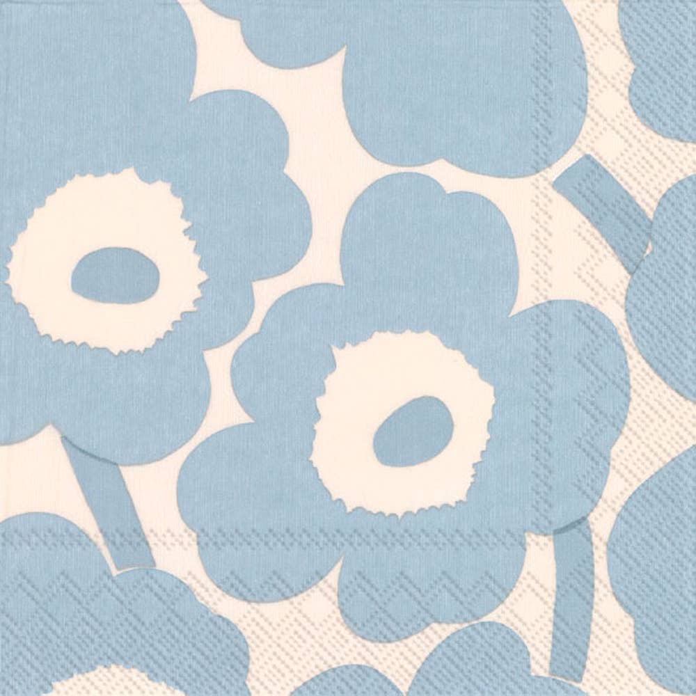 Marimekko Cream/Blue Luncheon Napkins