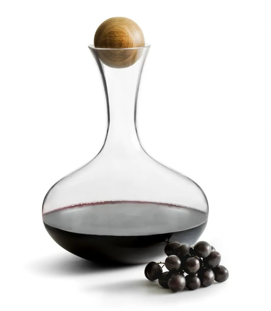 Nature Red Wine Carafe with Oak Stopper