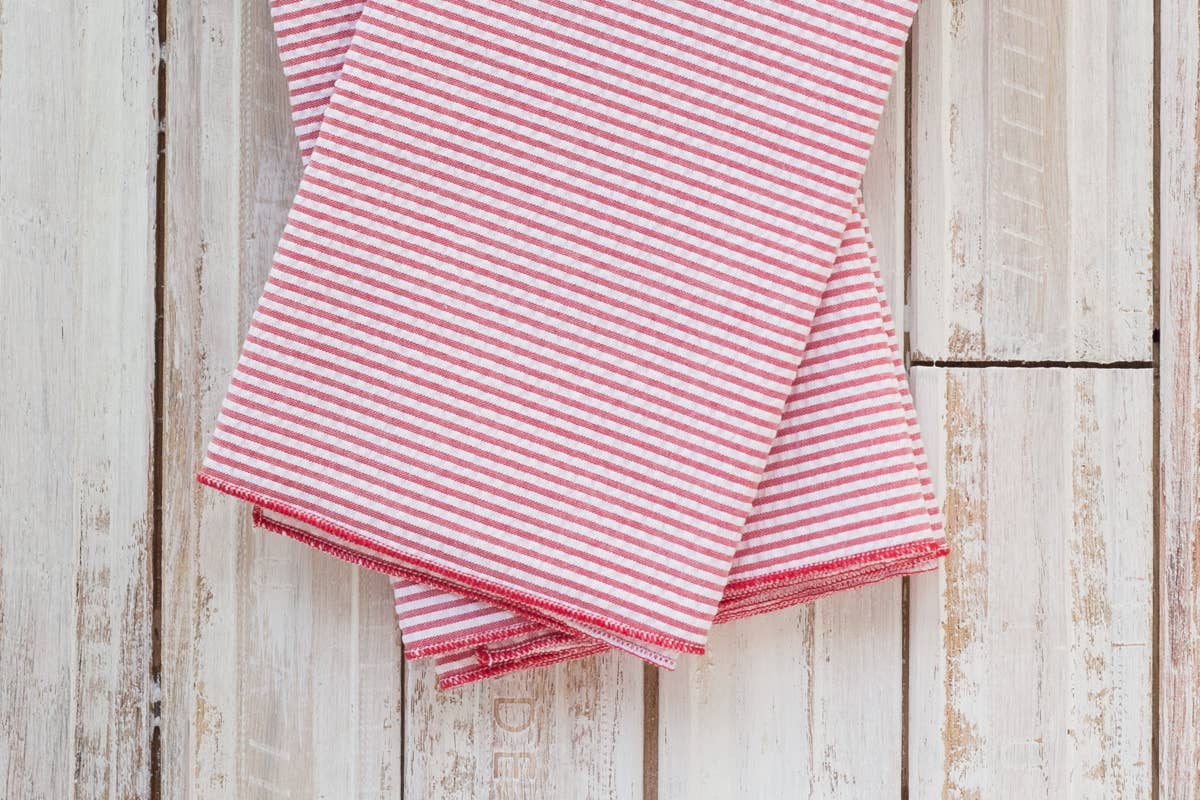 Seersucker Everyday Napkins, set of four: Green