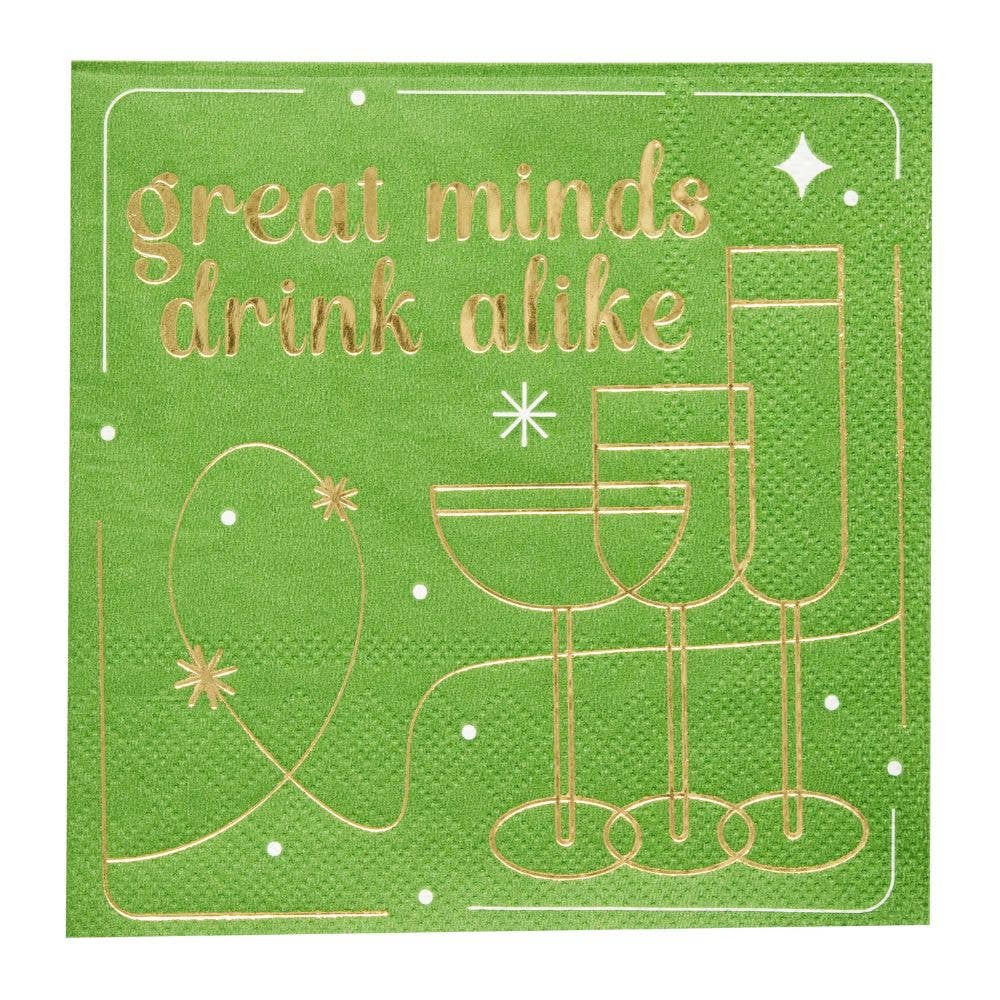 'Great Minds Drinks Alike' Cocktail Napkins/26pk